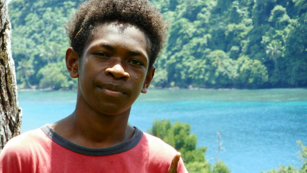 Young man welcoming at Meto Bay